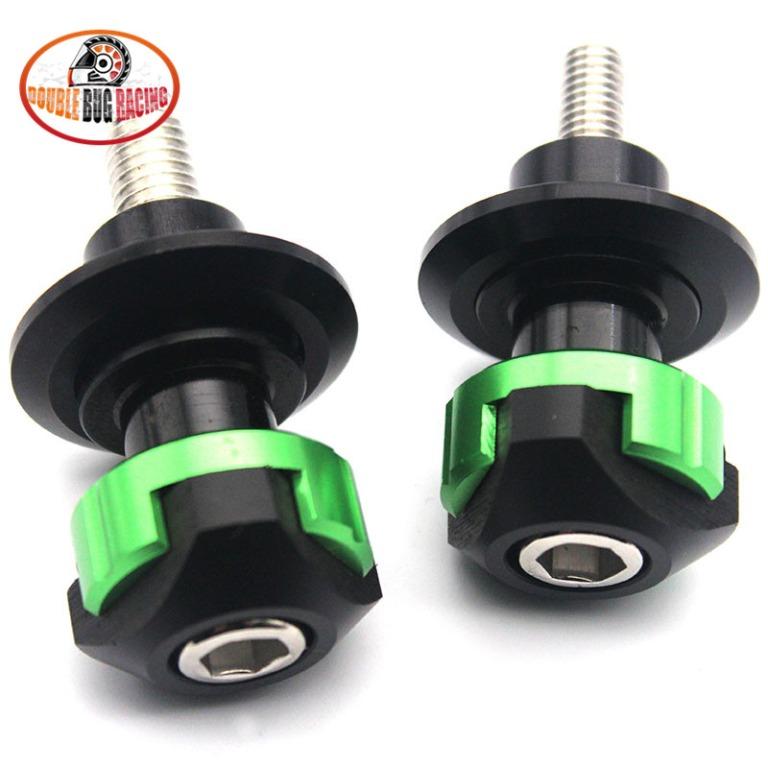 Kawasaki ninja 400 Z400 rear swing arm end sliders axle dock spool ...