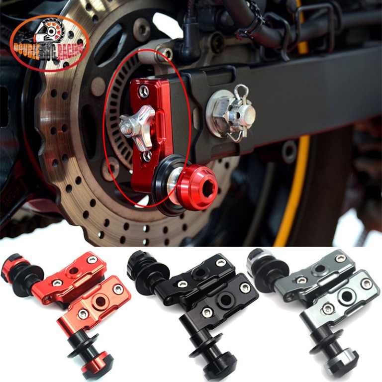 Kawasaki ninja 400 Z400 rear swing arm end sliders axle dock spool