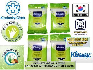 Kleenex Protect Moisturizing Antibacterial Wipes Kills Viruses and Bacteria - Alcohol Free - 1 Pack
