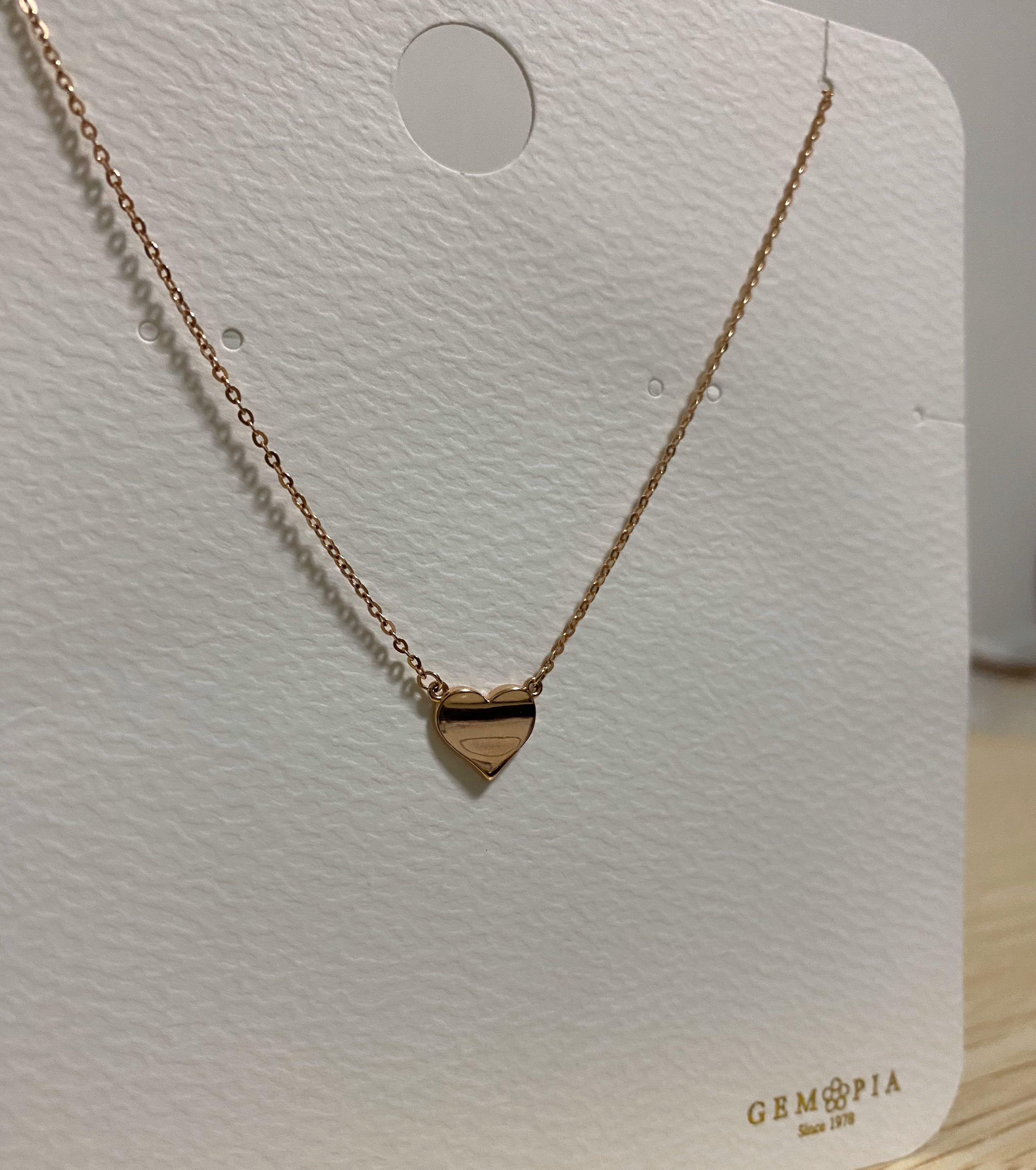 Cute rose gold necklace discount