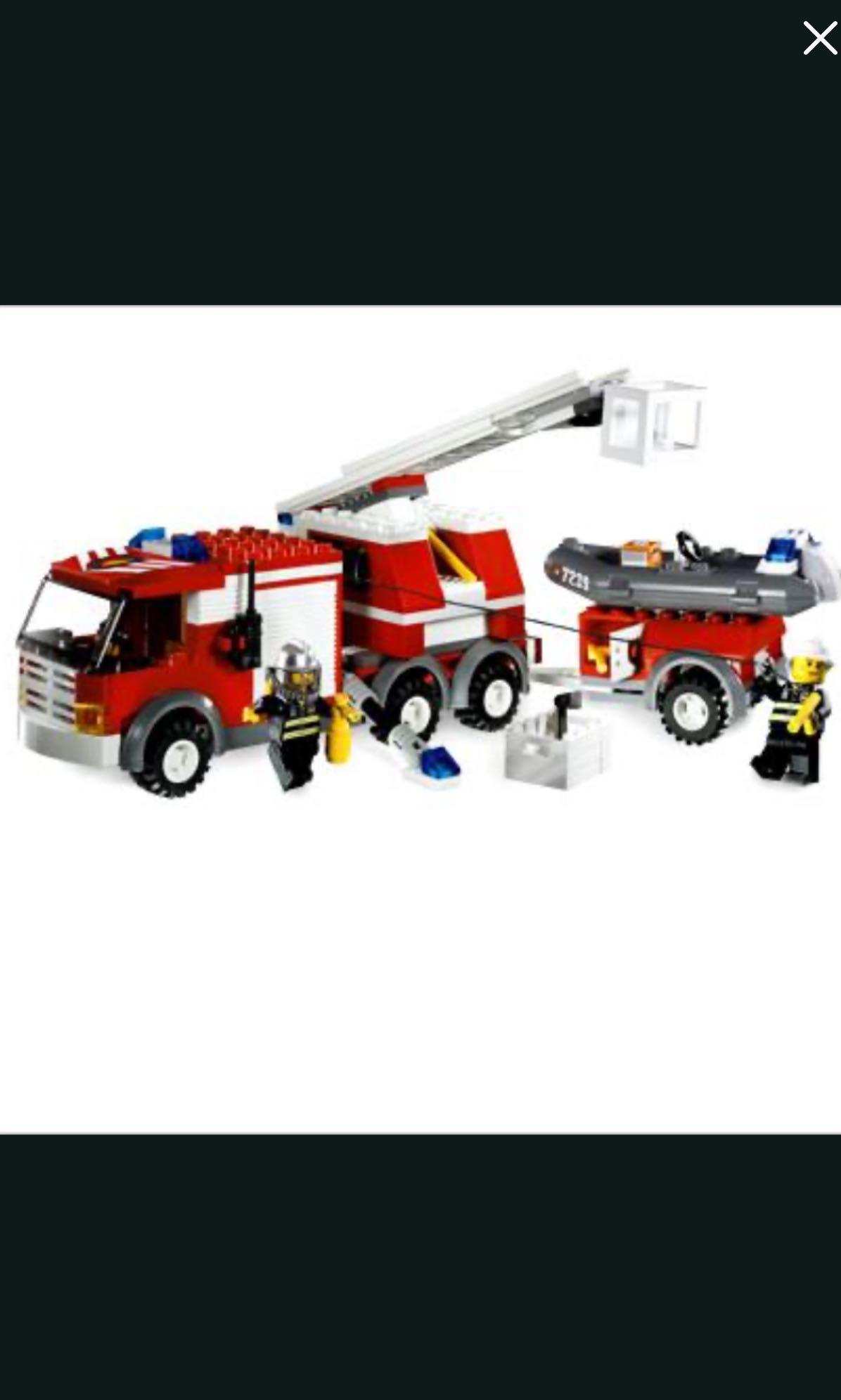 LEGO CITY 7239 FIRE ENGINE , Hobbies & Toys, Toys & Games on Carousell