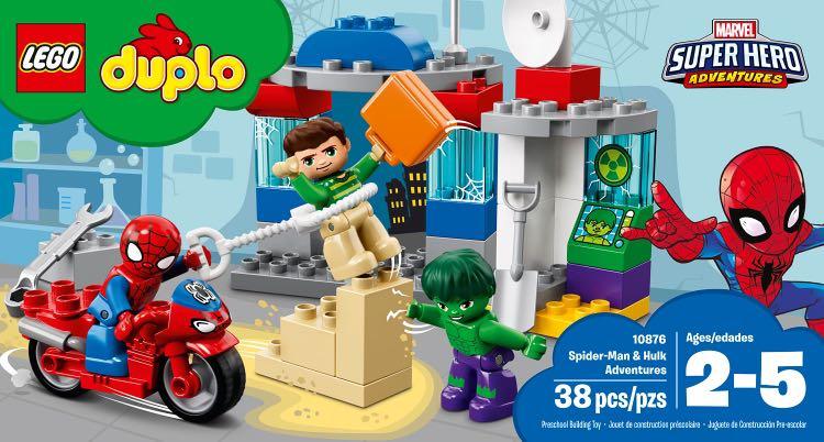 spiderman and hulk lego