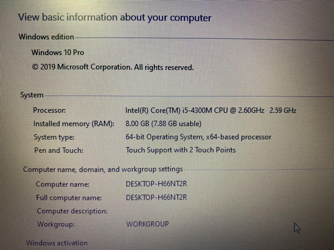 Lenovo ThinkPad T440p i5 4th gen 8gb 128gb ssd win10 ms office
