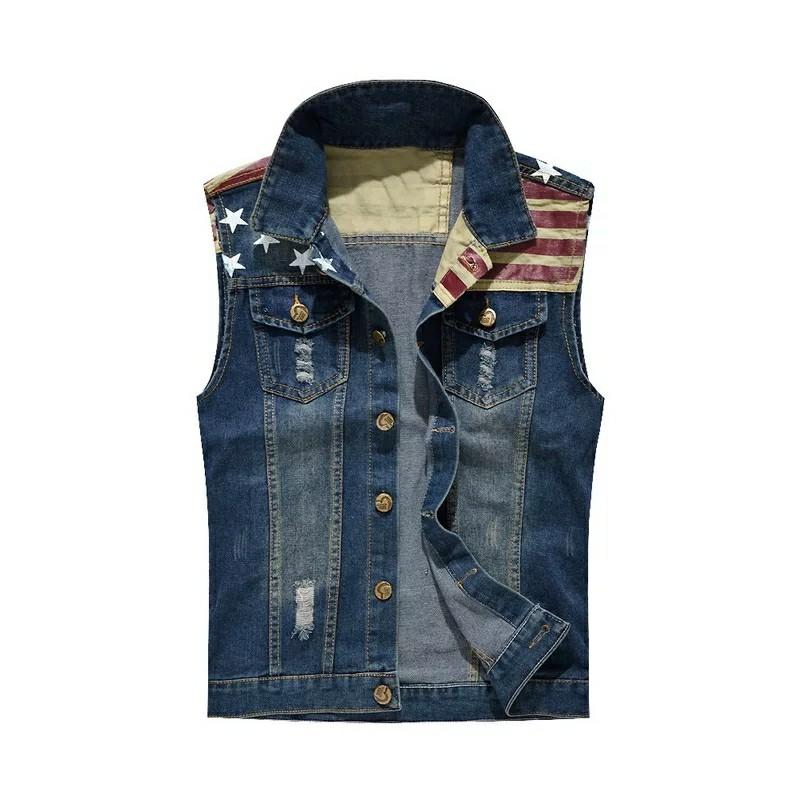 men's style vest and jeans