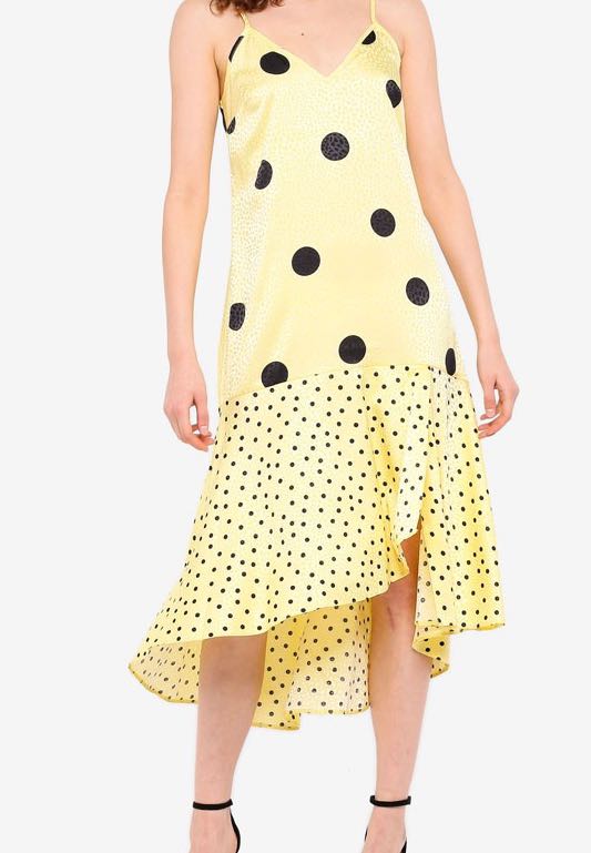 miss selfridge polka dot dress