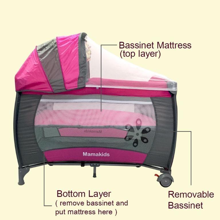 large travel cot mattress