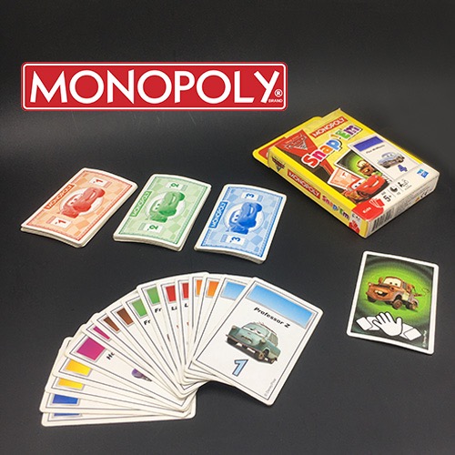 Monopoly Disney Pixar CARS Edition Snap 'em Card Game Hasbro, Hobbies
