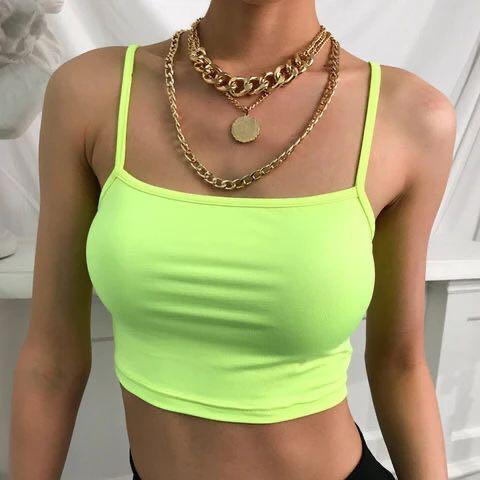 green crop cami