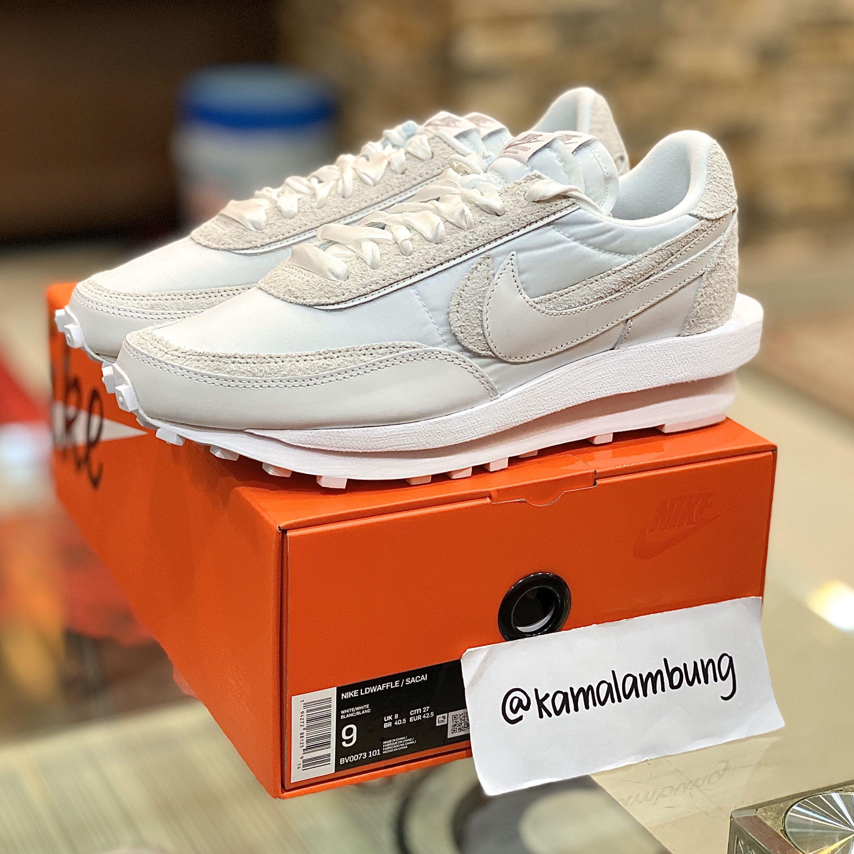 Nike LD Waffle x Sacai White Nylon Men s Fashion Footwear