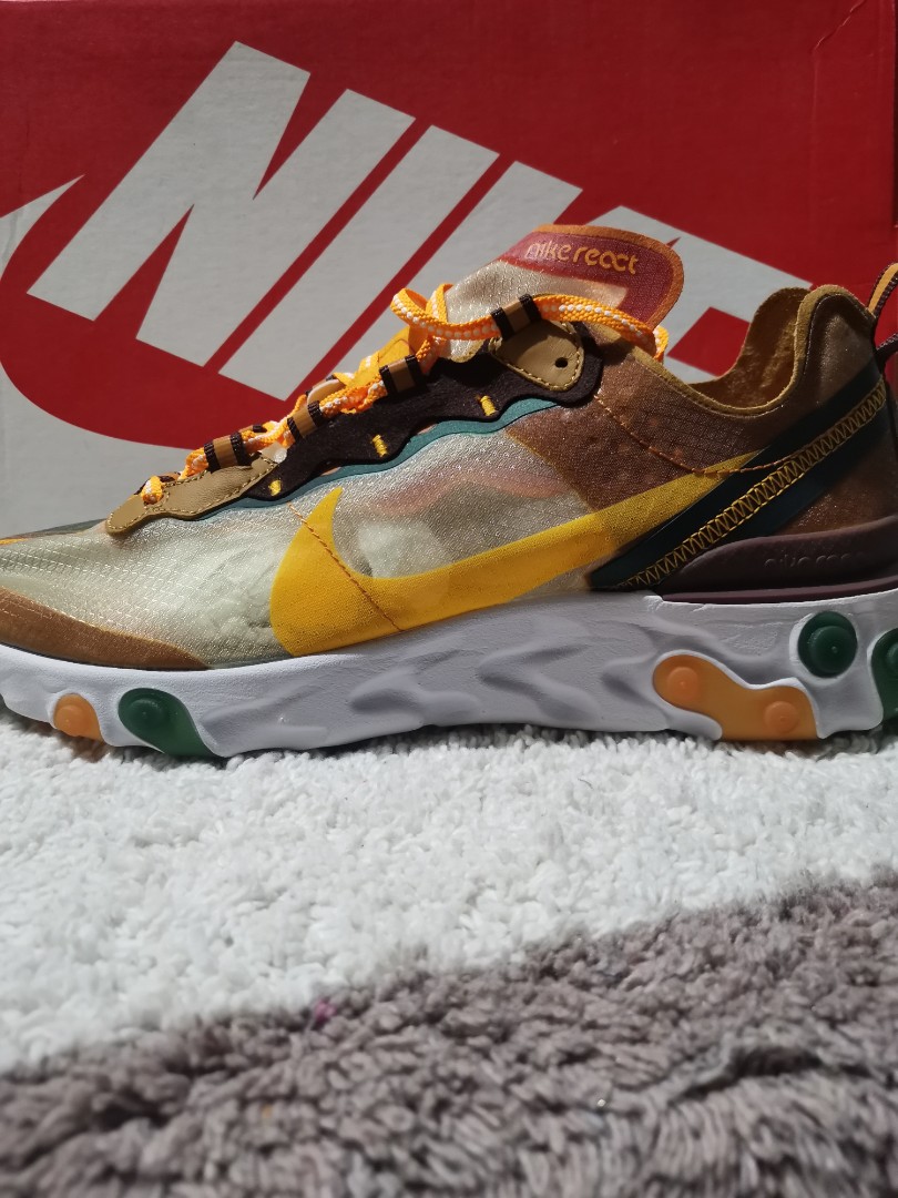 Nike react element 87 orange yellow on sale