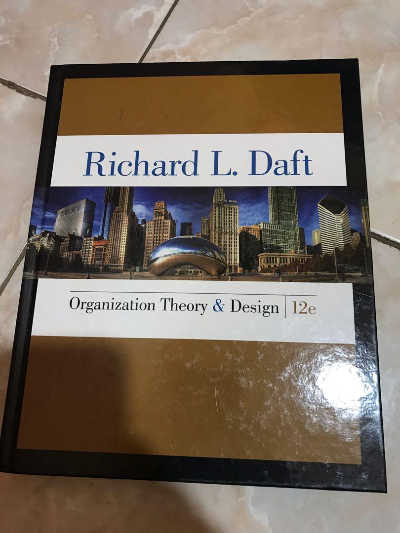 Organization Theory Design By Richard L Daft Thr2020 Books