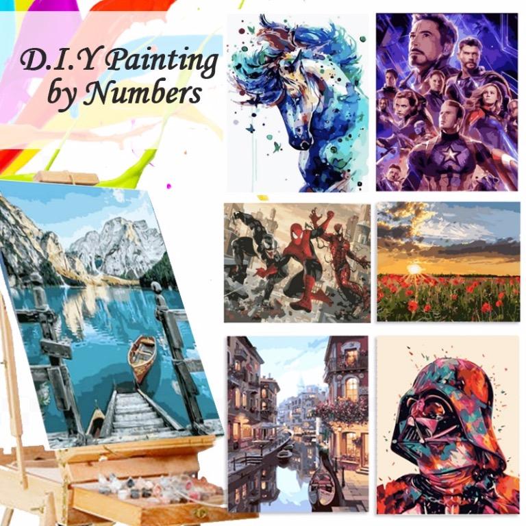 Paint By Numbers Canvas With Frame 40x50cm Design Craft Handmade Craft On Carousell