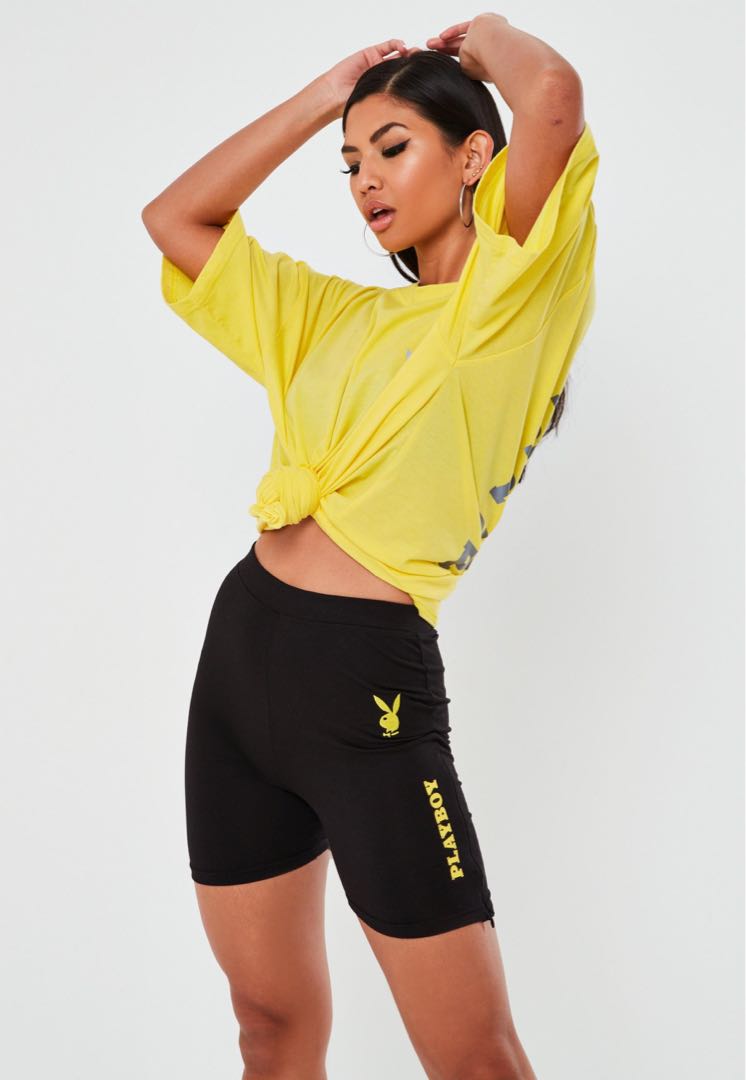 Missguided black cycling shorts store