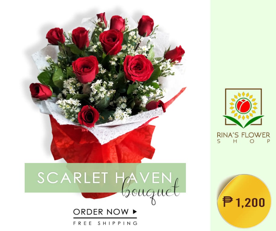 Scarlet Haven Bouquet / Sunflower/Rose