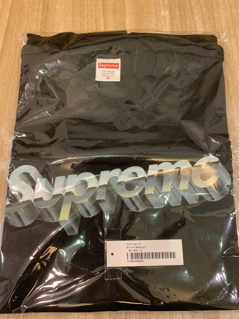 Supreme Chrome Logo Tee Black Men S Fashion Clothes Tops On Carousell
