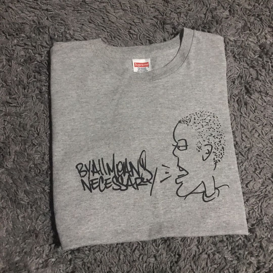Supreme fw14 krs one by any means necessary tee Men s Fashion