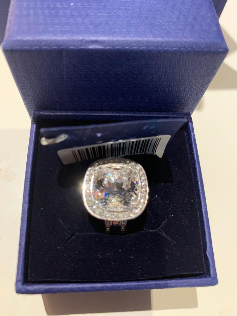Swarovski Huge Crystal Dual Ring detachable unique design