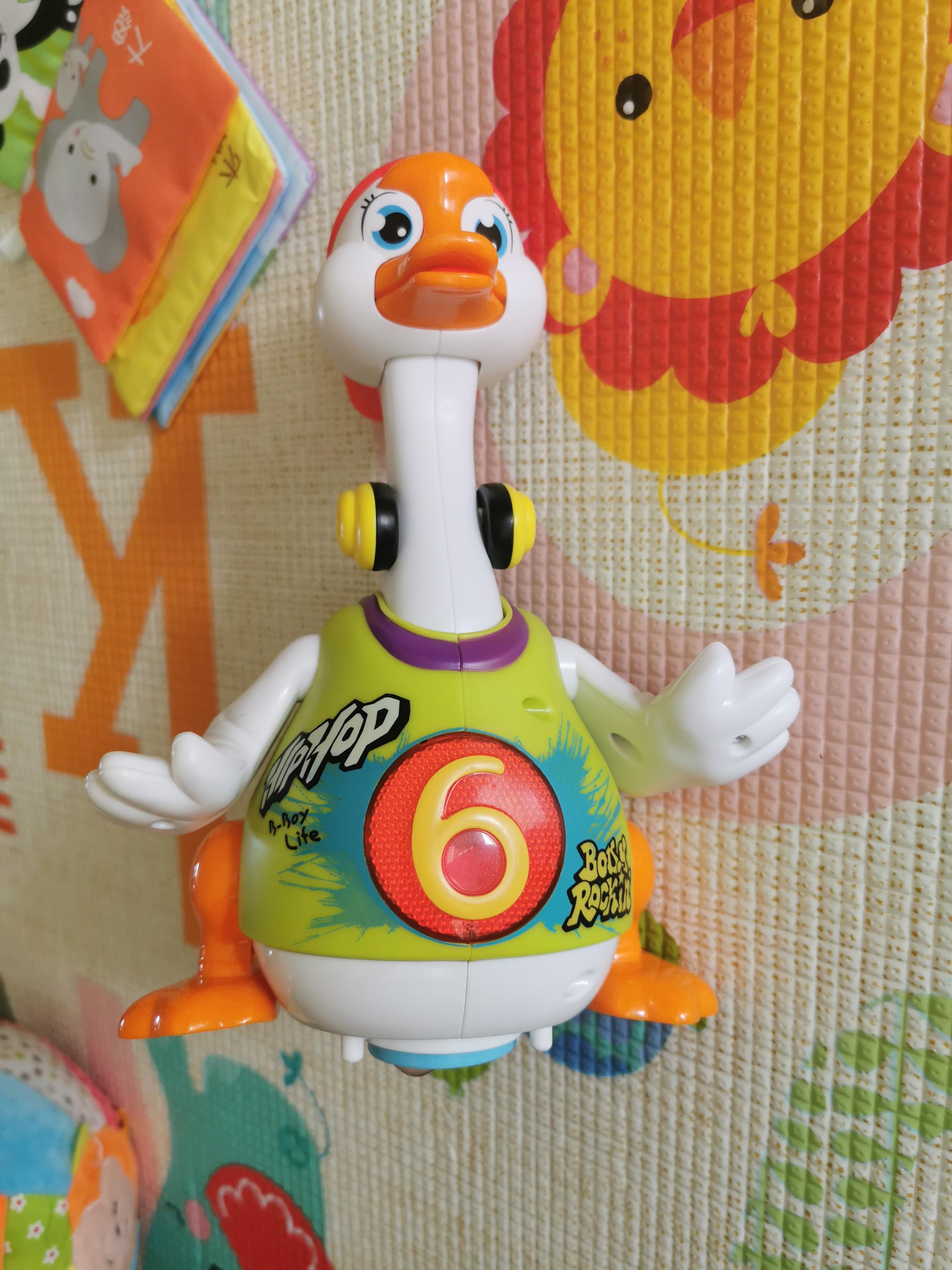 Huile Swing goose hip hop duck sing and dance baby toy