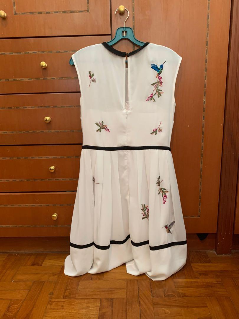 Ted baker shop white bird dress