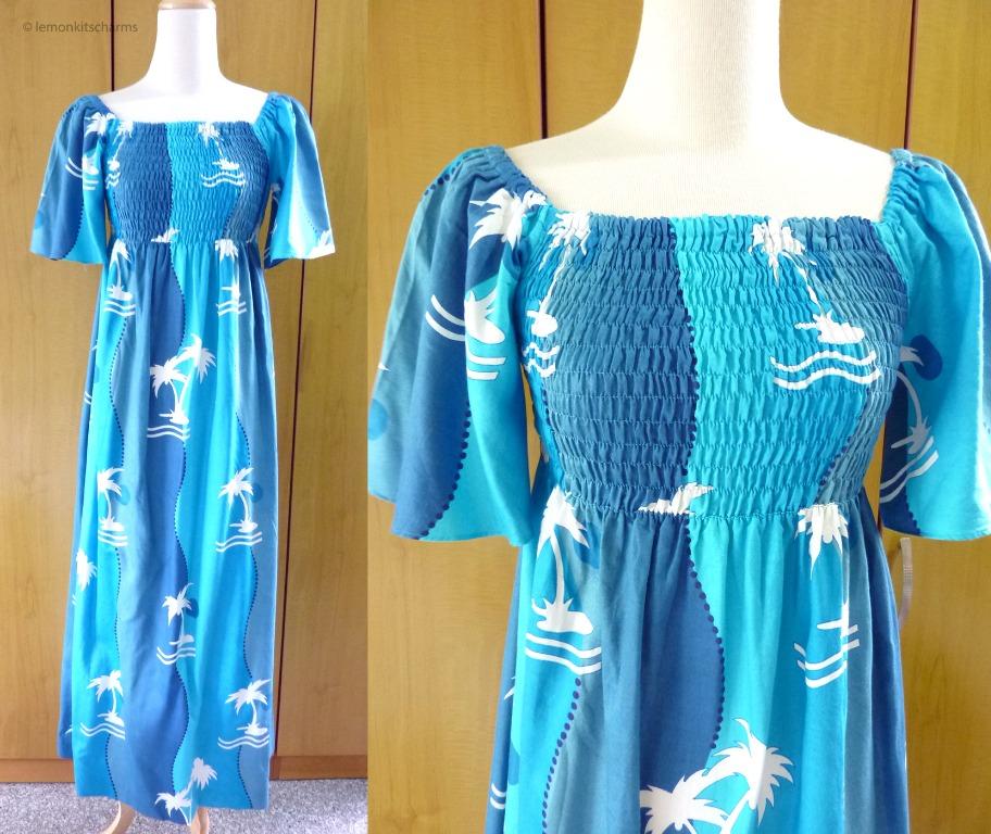 vintage hawaiian muumuu dress