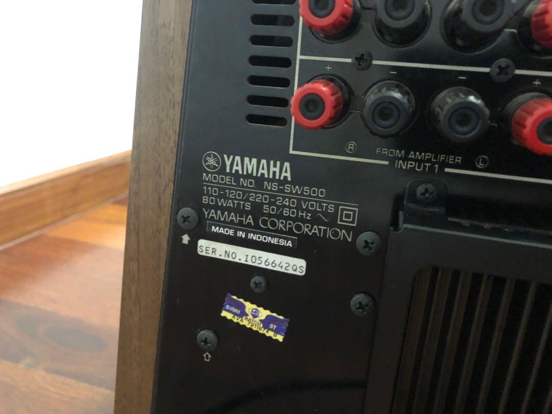 Yamaha NS SW500 Subwoofer, Audio, Soundbars, Speakers & Amplifiers