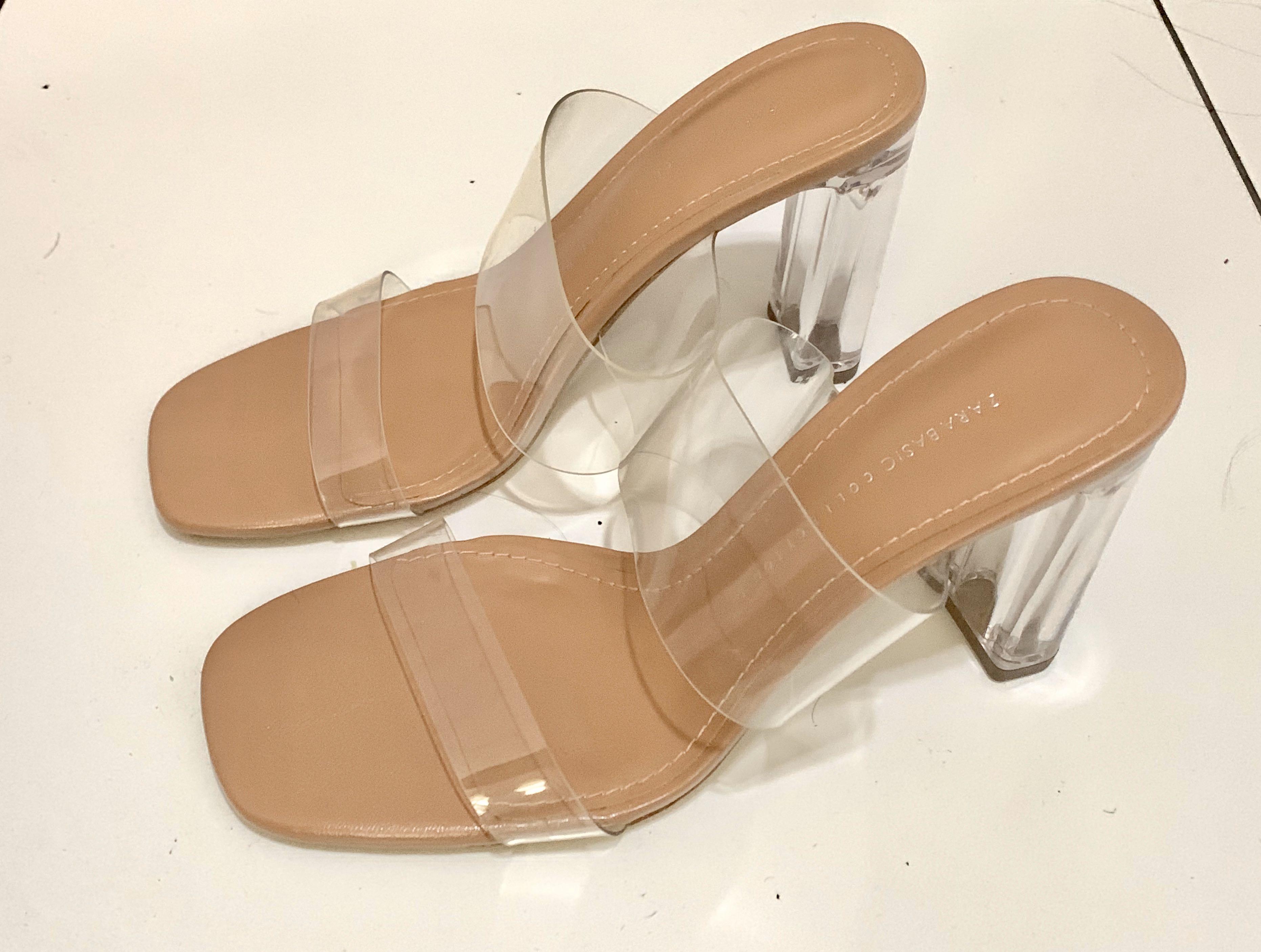 zara vinyl heels review