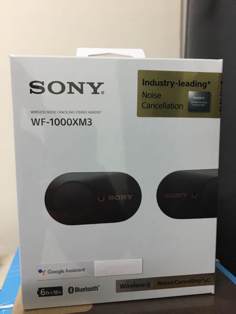 100%新未開封原裝行貨】SONY無線降噪耳機WF-1000XM3, 錄音器材, 耳筒 