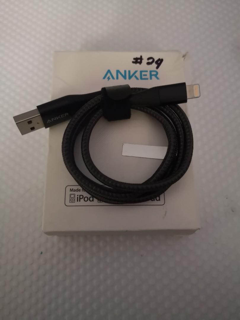 24 Anker Powerline Ii Lightning Cable 3ft Electronics Others On Carousell