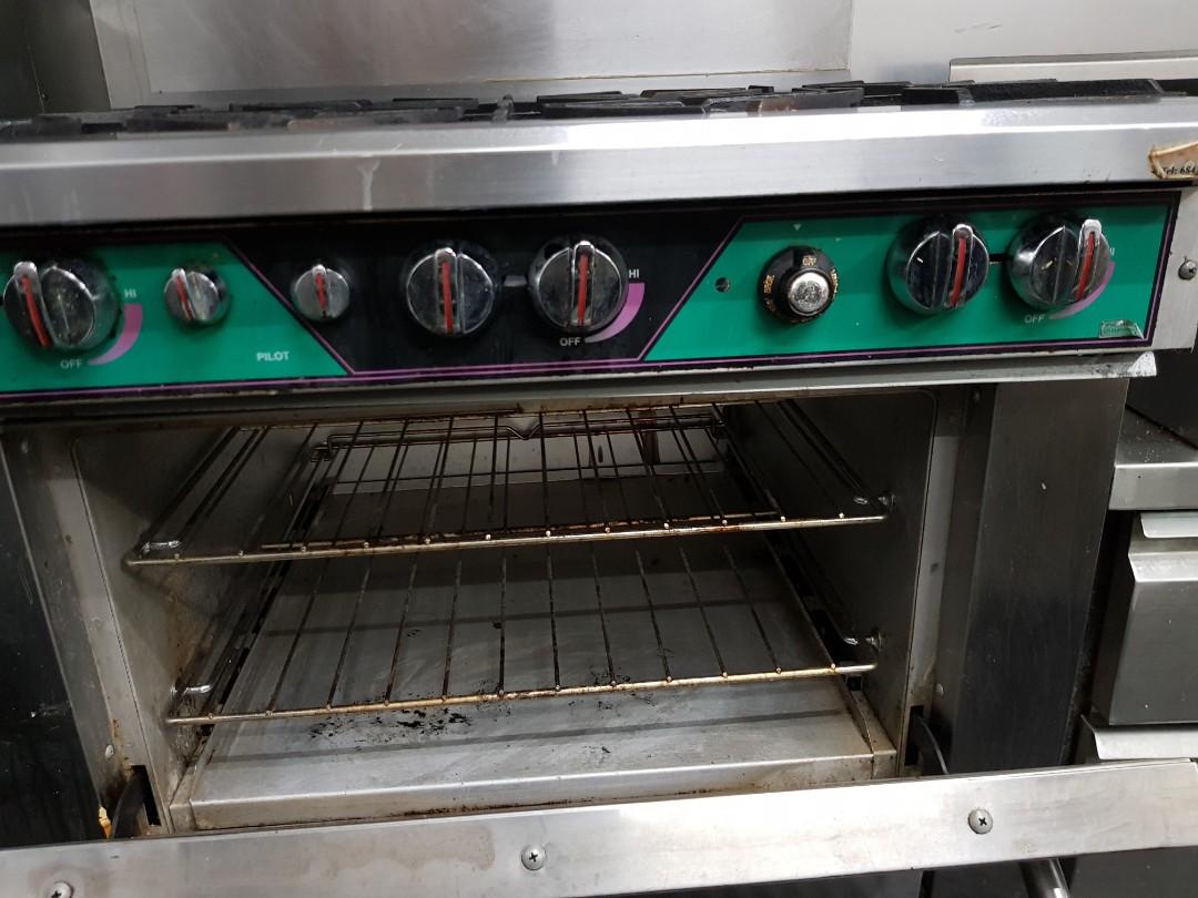 6 burner flat top stove