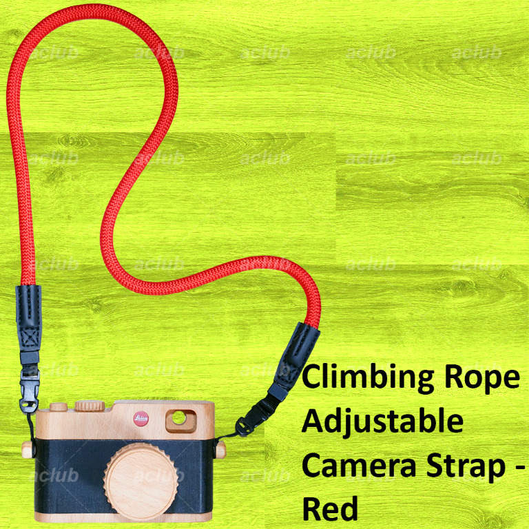 全新 快裝拆登山繩相機帶 Quick Release Connect Climbing Rope Camera Strap 紅色 Red