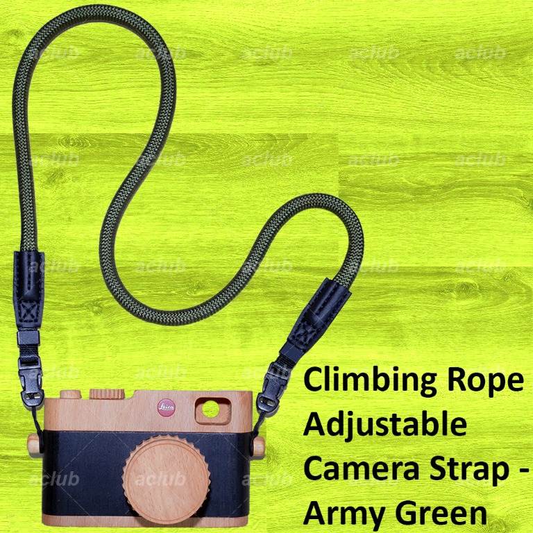 全新 快裝拆登山繩相機帶 Quick Release Connect Climbing Rope Camera Strap 綠色 Green