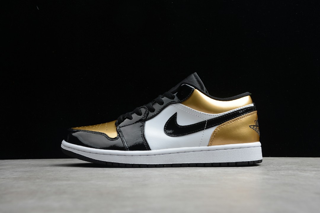 Air Jordan 1 Low Gold Toe Men s Fashion Footwear Sneakers on