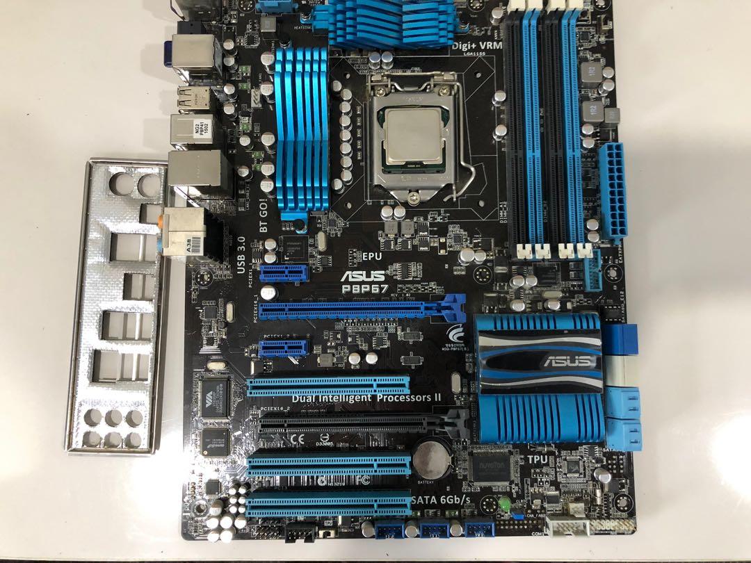 Asus P8p67 Motherboard With I5 2500k Bundle Electronics Computer Parts Accessories On Carousell