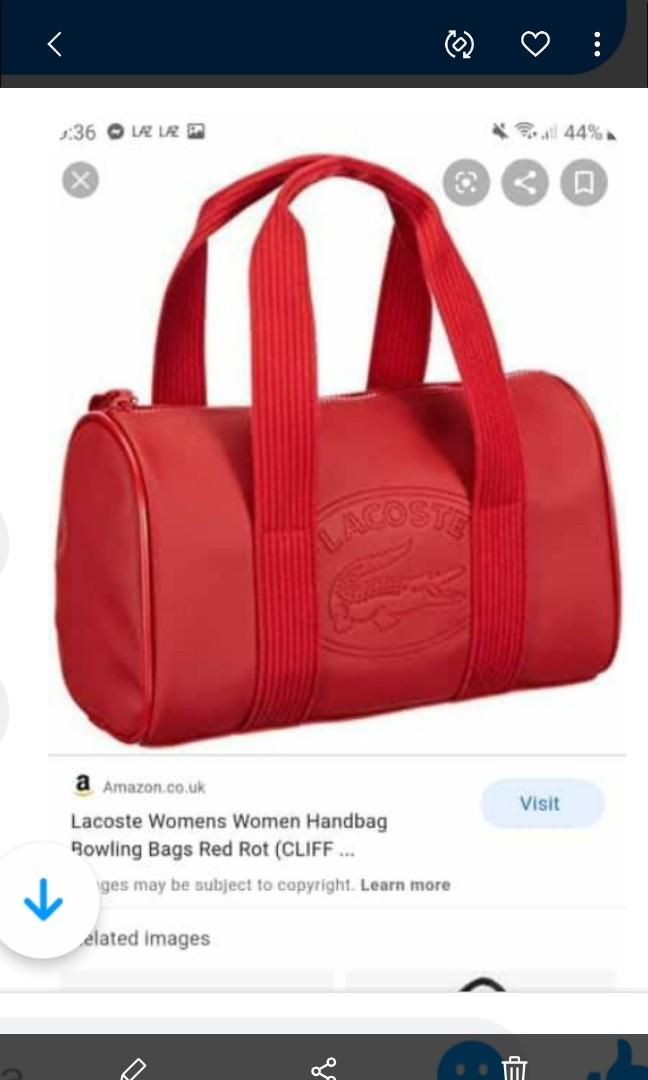 Authentic Lacoste Bag (Category: Tote Bags) located in Calamba. Submitted by mel013 (Listing ID 1010402282, Image 1). Description: selling my lacoste bag barely used excellent used condition.