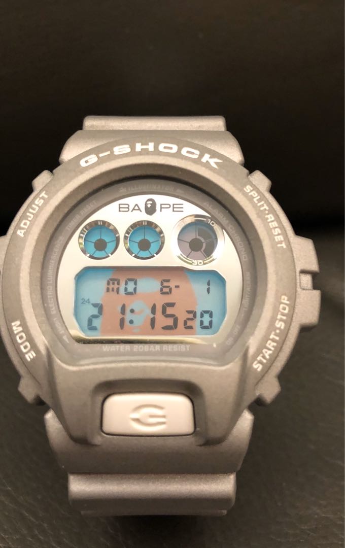BAPE WATCH G-SHOCK DW-6900(全球限量1000隻絕版限量, 名牌, 錶 - Carousell