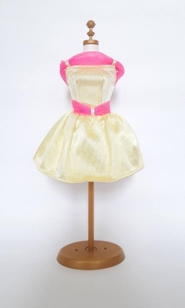 barbie doll yellow dress
