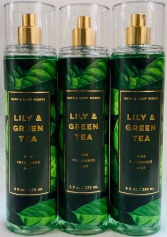 Bath and Body Works LILY & GREEN TEA Fine Fragrance Mist, Beauty & Personal Care, Fragrance