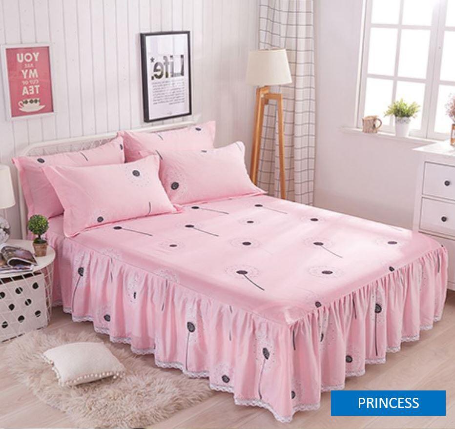 Bedding Sheet with Skirting, Furniture & Home Living, Bedding & Towels