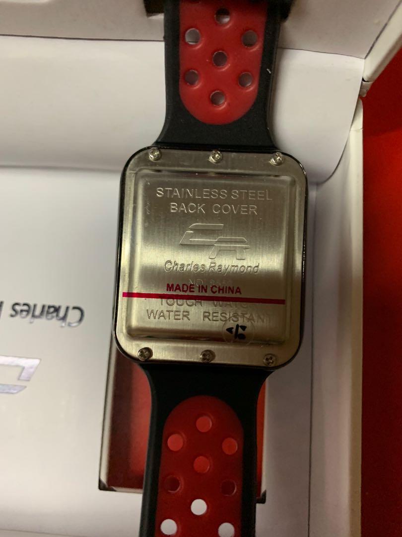 charles raymond touch screen watch instructions