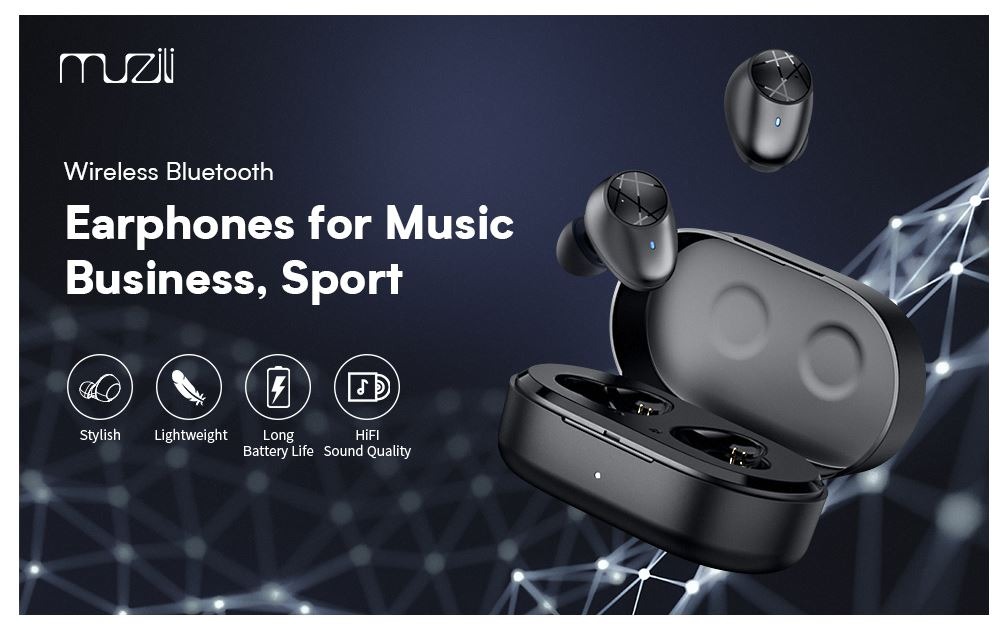 muzili bluetooth sport headphones