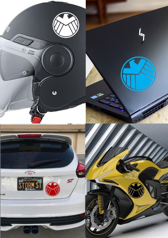 Car Sticker Marvel Decal Agents Of Shield Logo Car Motor Vehicle Diy Project Personalized Customized Decor Vinyl Car Parts Accessories Emblem Sticker And Decals On Carousell