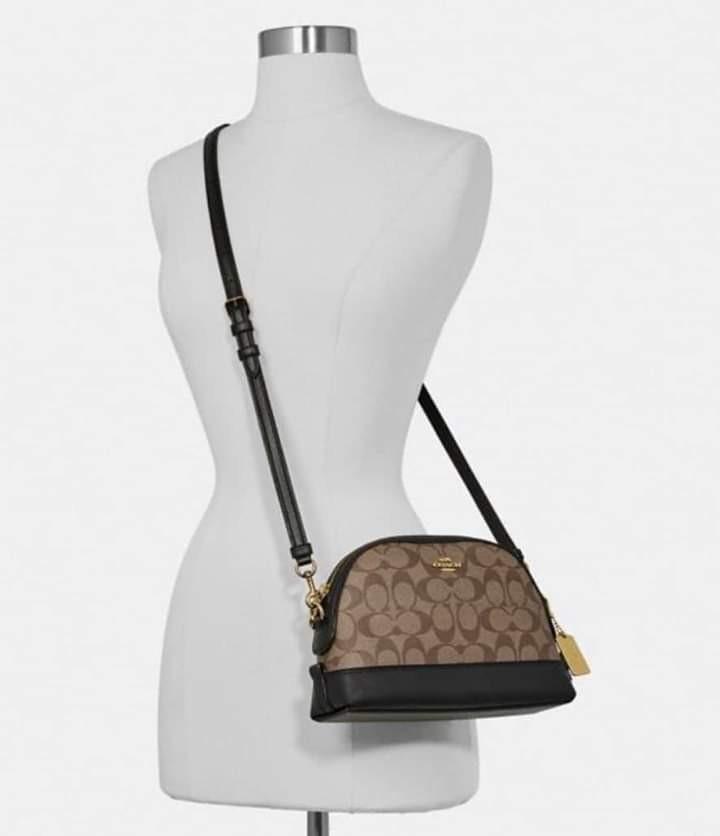 Coach Dome Crossbody In Signature Canvas, Luxury, Bags & Wallets on