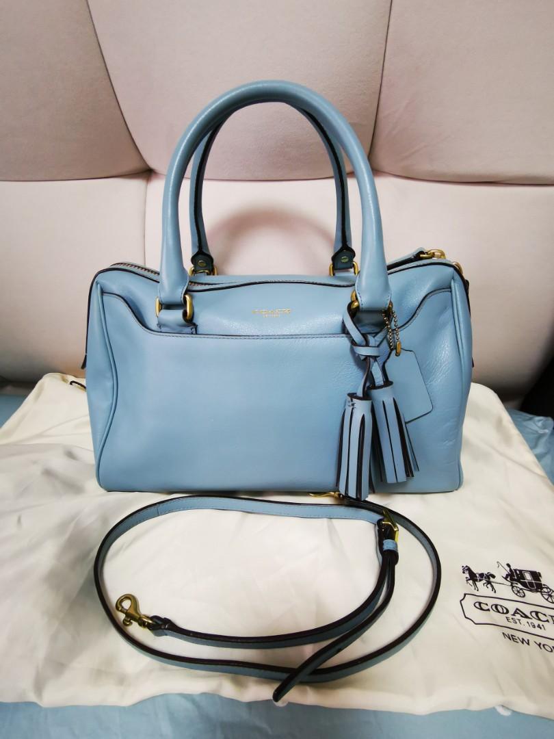 baby blue coach bag