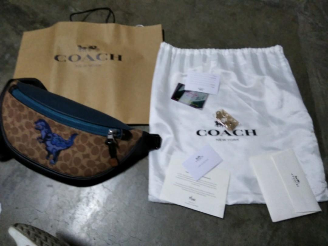 COACH ZHU JING YI REXY SIGNATURE WAIST BAG, Luxury, Bags & Wallets on