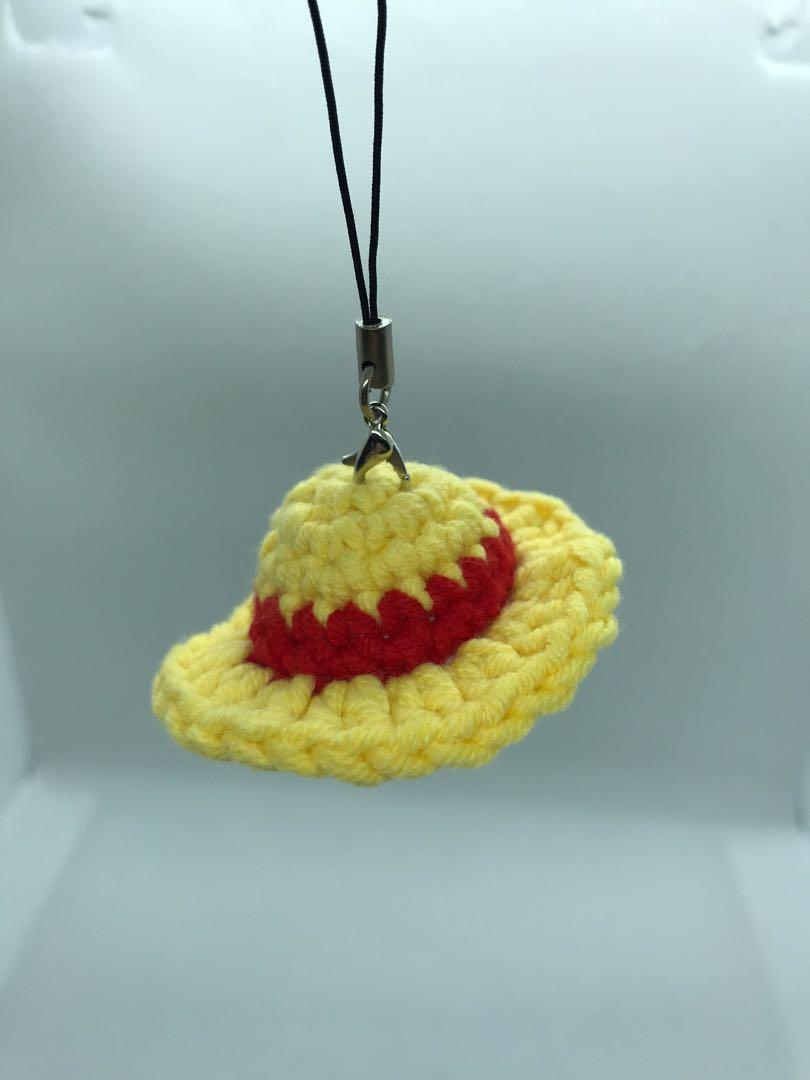 Crochet luffy hat, Hobbies & Toys, Stationery & Craft, Handmade Craft