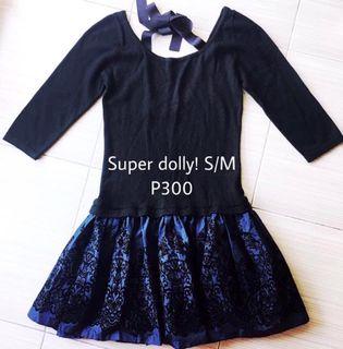Cute Doll Blue Velvet Party Cocktail Lowback Dress Evening Sexy Women S Fashion Clothes Dresses Skirts On Carousell