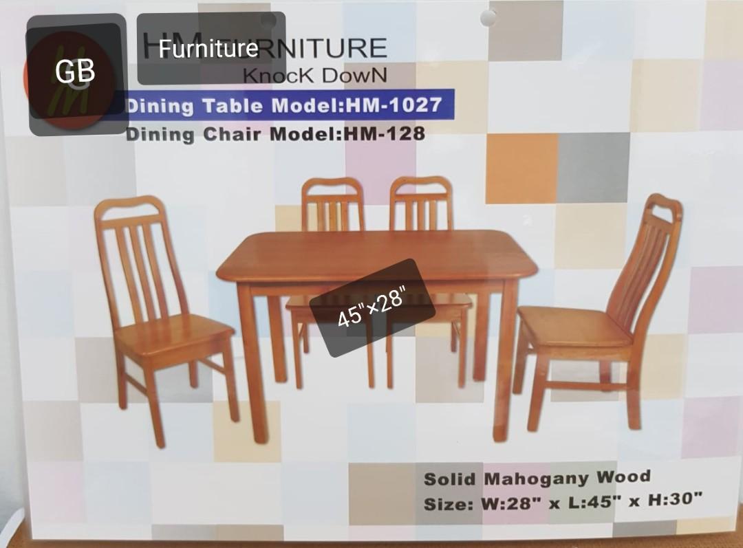 Dining Set 45 28 Furniture Others On Carousell
