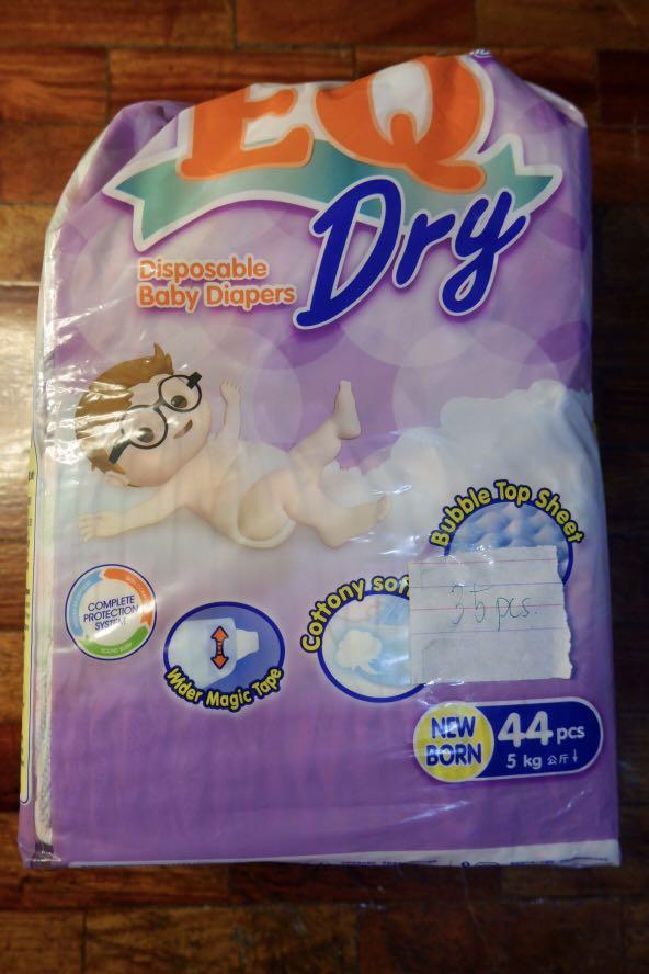 EQ Dry Tape Newborn 35 pcs, Babies & Kids, Nursing & Feeding on Carousell