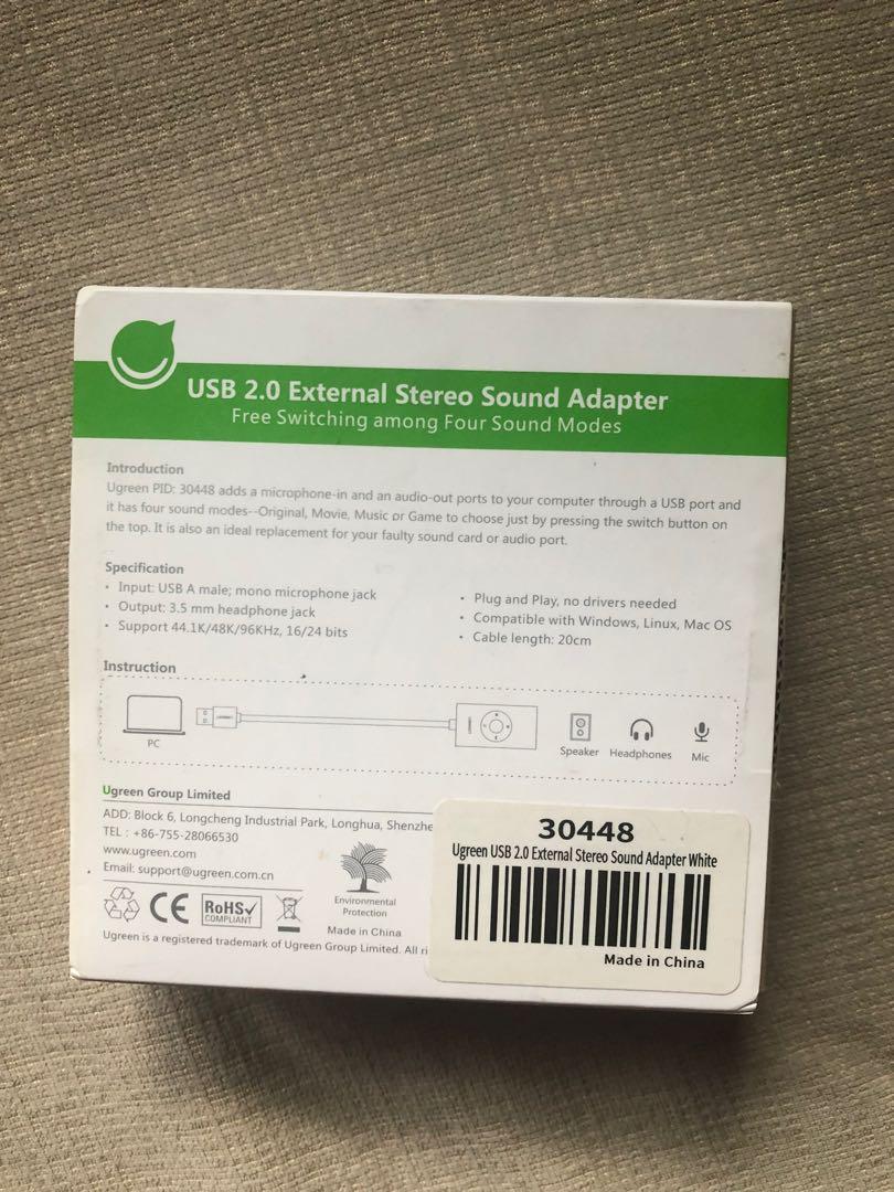 External Stero Sound Adapter (Category: Portable Audio Accessories) located in Quezon City. Submitted by jasongos (Listing ID 1010382827, Image 2). Description: Hi! Bought 2 accidentally. Selling the other pc..