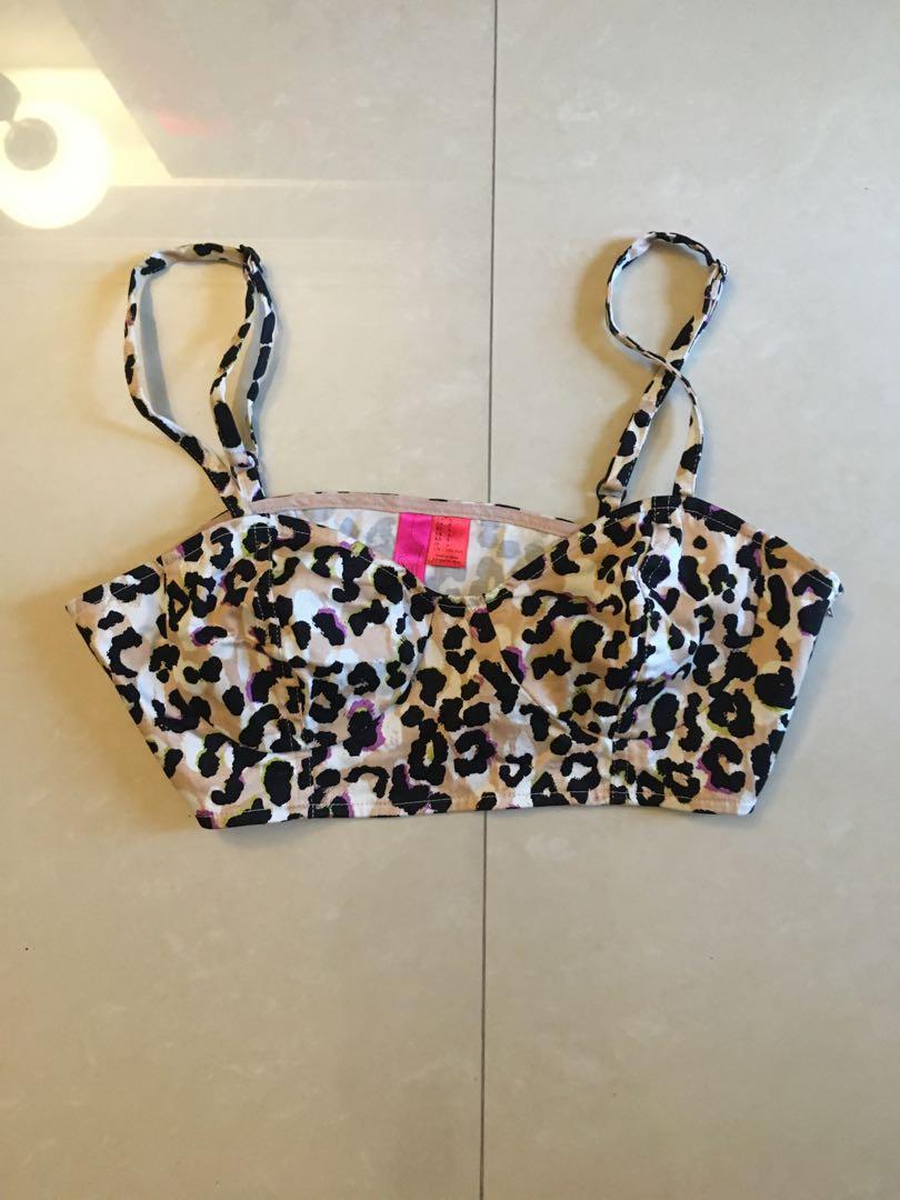 leopard print bralet